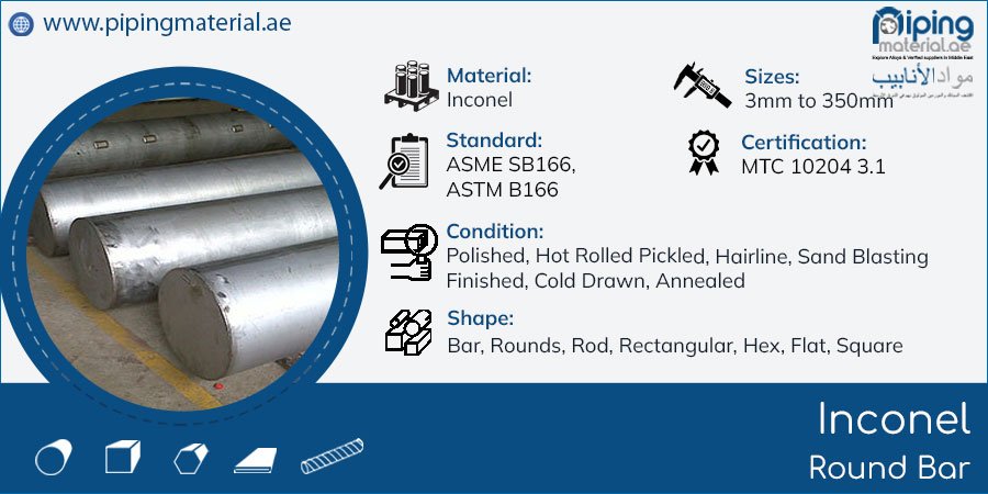 Inconel Pipe Fittings Inconel Round Bars Unyielding Strength For Demanding Applications